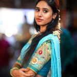 Neha Chowdary Endluri Instagram - Temple day 😇🩵 #swipe 📸 - @avinash_mukkamala Assist @shutterbug_yuga #neha_nani #nehachowdary #templeday #traditional #tirupati