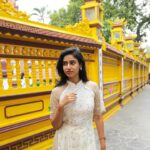 Neha Chowdary Endluri Instagram - One with the Vietnamese dress ! 🤍 #swipe #neha_nani #nehachowdary #vietnam #pagoda