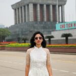 Neha Chowdary Endluri Instagram - One with the Vietnamese dress ! 🤍 #swipe #neha_nani #nehachowdary #vietnam #pagoda