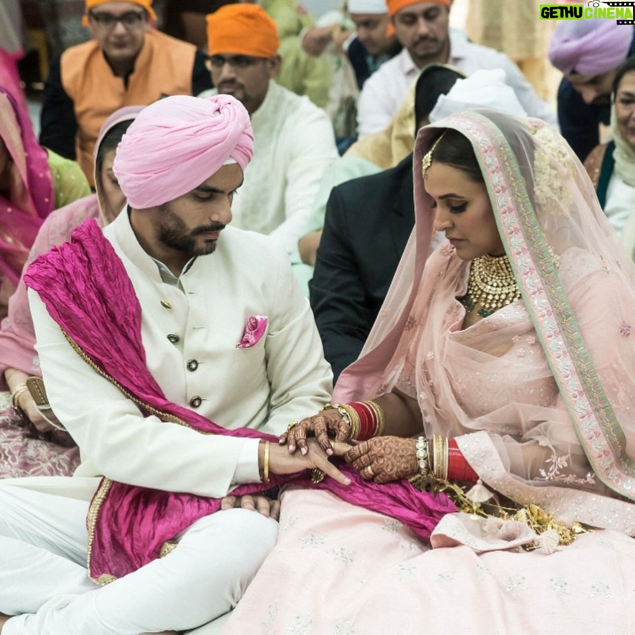Neha Dhupia Instagram - Happy anniversary my love.. There is a god.. bas bachaa lae menu 🤣 6years-♾️