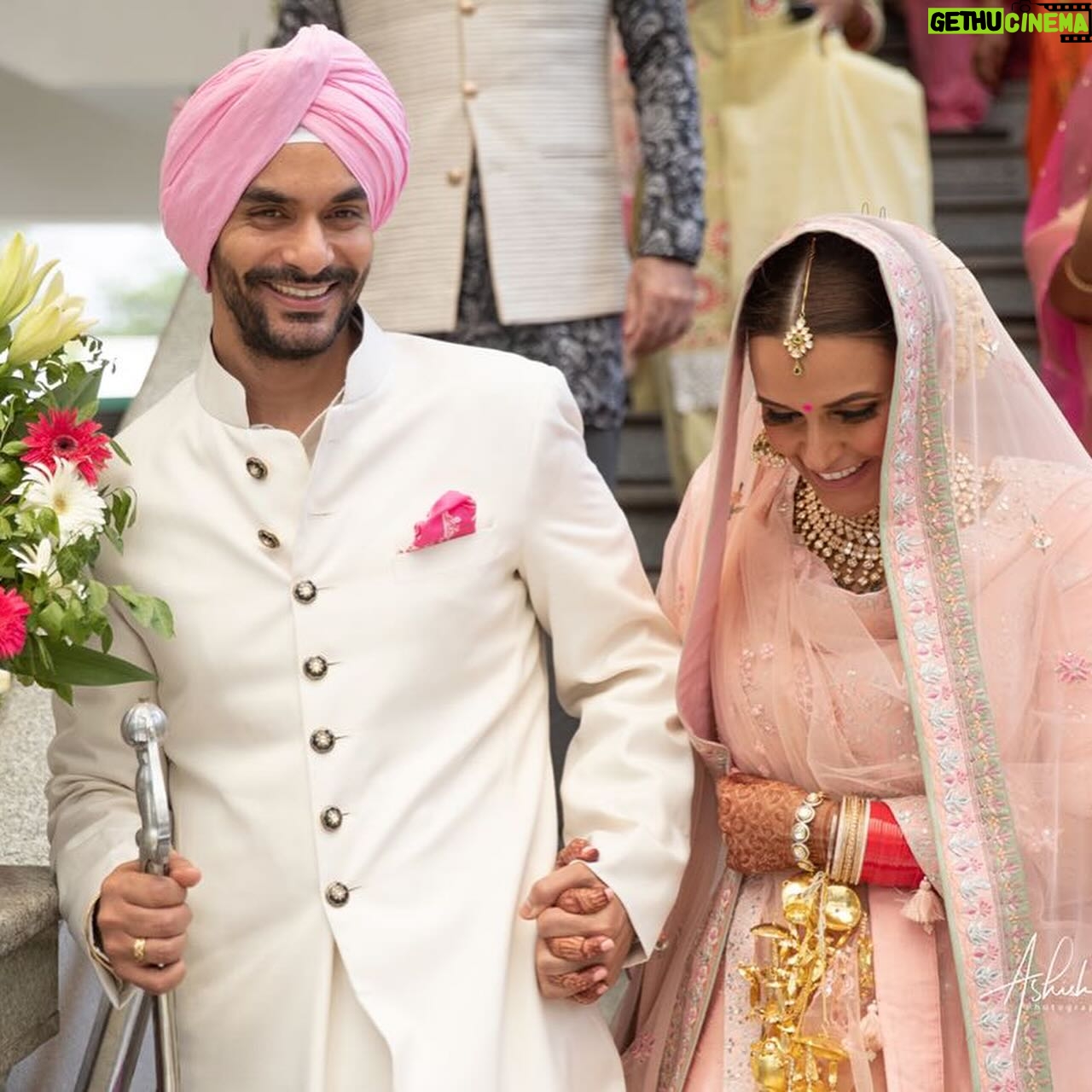 Neha Dhupia Instagram - Happy anniversary my love.. There is a god.. bas bachaa lae menu 🤣 6years-♾️