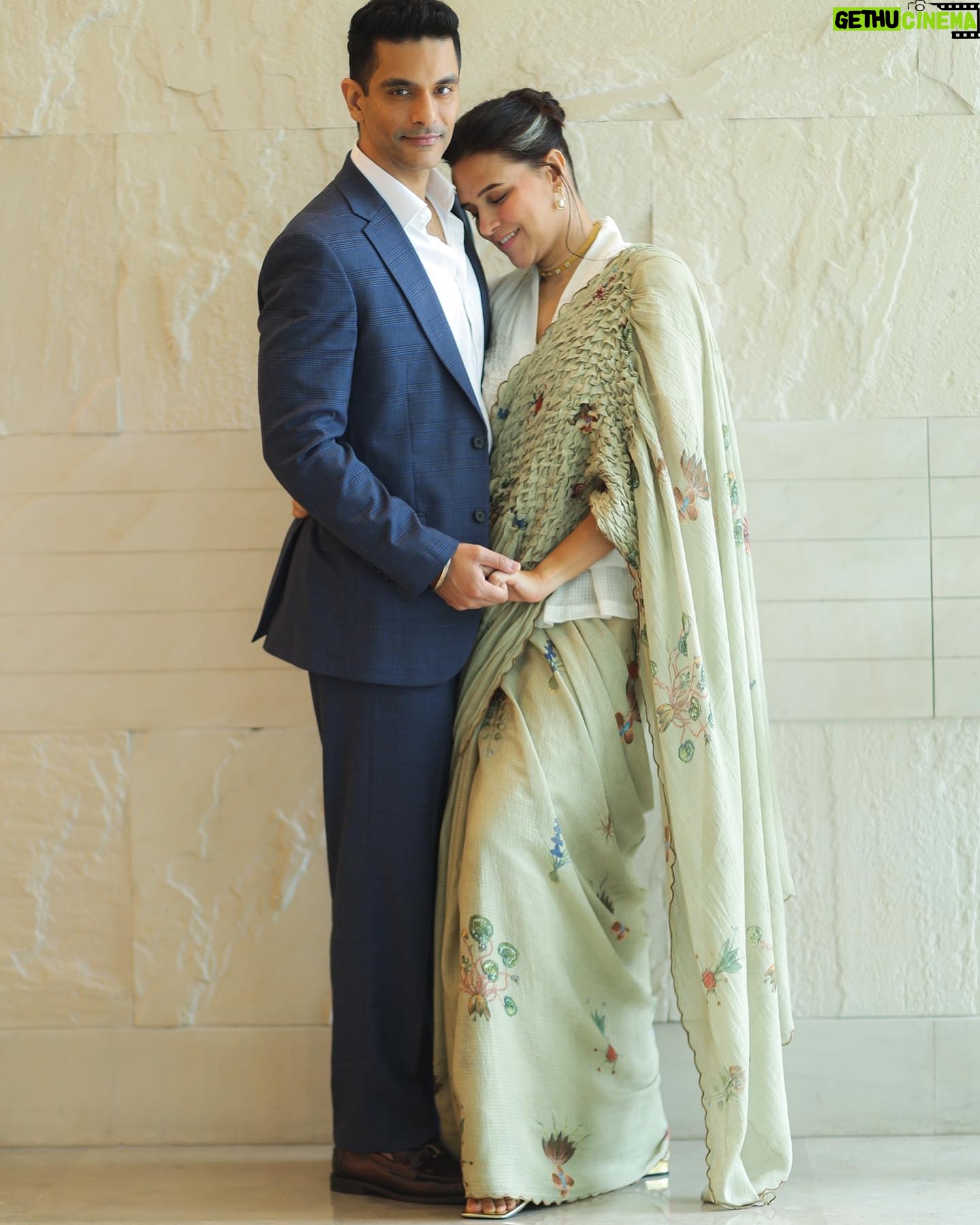 Neha Dhupia Instagram - To the love of my life … look how far we have come … thru the friendship , the fights and the free style swimming in open waters … thru the laughs , the victories and the losses … thru the impulsive travels , the unplanned date nights and the late night chats till the wee hours of the morning … thru the crazy workouts , the midnight snacking , your annoying phone habits 😜 and your ability to watch the same match and movie over n over n over again 😤 … Thru our gorgeous, adorable , extremely squishable babies and ofcourse thru this adventure called life … ♥️ I would do it over n over n over again with you and only you! Here’s to us ! SIX YEARS BABY … #happyanniversary my love @angadbedi ♥️♥️♥️♥️♥️♥️♥️♥️♥️♥️ I love you