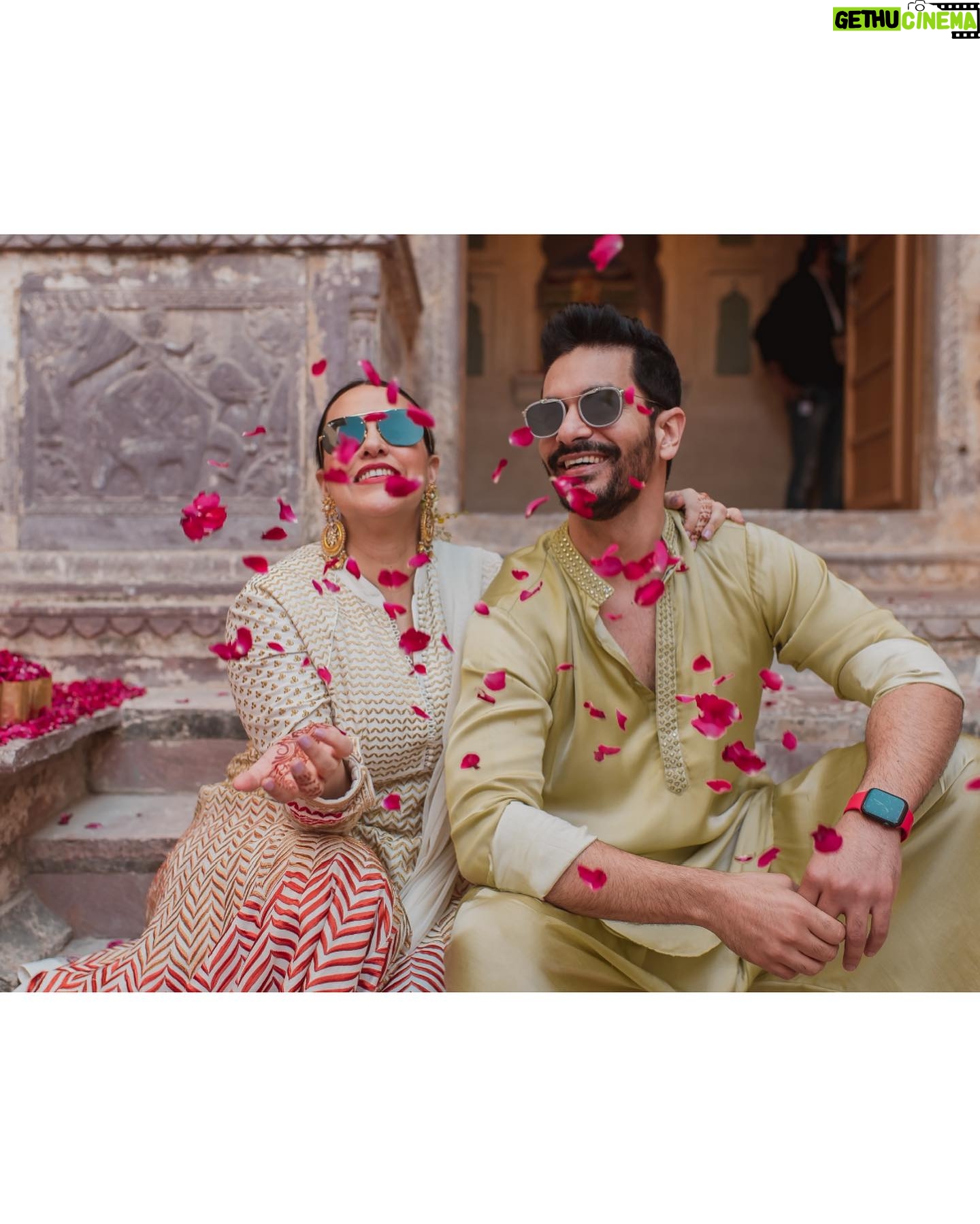 Neha Dhupia Instagram - To the love of my life … look how far we have come … thru the friendship , the fights and the free style swimming in open waters … thru the laughs , the victories and the losses … thru the impulsive travels , the unplanned date nights and the late night chats till the wee hours of the morning … thru the crazy workouts , the midnight snacking , your annoying phone habits 😜 and your ability to watch the same match and movie over n over n over again 😤 … Thru our gorgeous, adorable , extremely squishable babies and ofcourse thru this adventure called life … ♥️ I would do it over n over n over again with you and only you! Here’s to us ! SIX YEARS BABY … #happyanniversary my love @angadbedi ♥️♥️♥️♥️♥️♥️♥️♥️♥️♥️ I love you