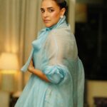 Neha Dhupia Instagram – Thank you @realbollywoodhungama for awarding me with THE MOST STYLISH MOULDBREAKING TALENT OF THE YEAR – FEMALE … 
When I was leaving home last night all dressed in my ice 🧊 blue outfit  our baby girl said “ma you look like , ELSA “ … and I smiled back and said this Elsa Wil be home soon and tuck into bed with you. ♥️
Between being a princess in my baby girls eyes and breaking moulds jus by not trying to fit into any is where the magic 🪄 happens. . . 
Be urself , caus eventually that’s all that matters. 
Thank you @realbollywoodhungama @rohitkhilnani Neeraj sir @idohungama , Suleimaan sir @suleman_mobhani , Ryan @z3_us and the entire team for working tirelessly and putting up such a great show … this award means so much. 
👗- @reik.studio 
 💄 – @sonicsmakeup 
@fouzikazi_makeupndhair 
@kapilcharaniya 📸