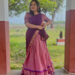 Neha Menon Instagram - Pongal epdi pogudhuuu??😍🫶🏻 . . Half saree: @chettinad_sarees 🤍