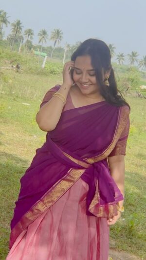 Neha Menon Instagram - #Pongal2k24✨ 
Half saree: @chettinad_sarees