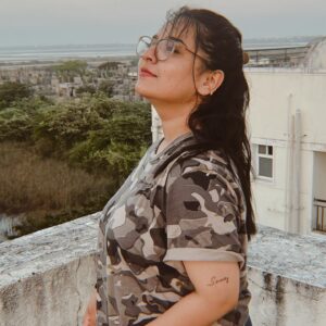 Neha Menon Instagram - It's SERENITY🍂 
Meaning- it's a state of being calm, peaceful and untroubled. The absence of mental stress or anxiety! Achieving this positive state of mind means you won’t feel as troubled by life’s ups and downs! Serenity will help you stay calm and true to yourself! 

Got it as it is my number one priority for 2024! Also got it done in a special person's hand writing so it's got its own distinctiveness🧿 Will keep working on myself and my serenity🤎