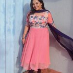 Neha Menon Instagram - I feel more like myself wearing Anarkalis!🤍 This prettiest Outfit and dhupatta from @brand_look_unique 🤍