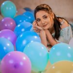 Neha Menon Instagram - Celebrating me💫 I’ve made people happy and better just by my existence for the past 22 years! Cool huh?🫠😍🤎 Makeup: @YV._.BridalMakeupArtist Photography: @Fifthanglestudios @canvasclubchennai Styling: @paviiiee_08