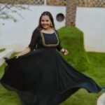 Neha Menon Instagram - if you don't twirl, then you don't like the outfit😌💚 I loveeeedddd this one from @brand_look_unique 😍