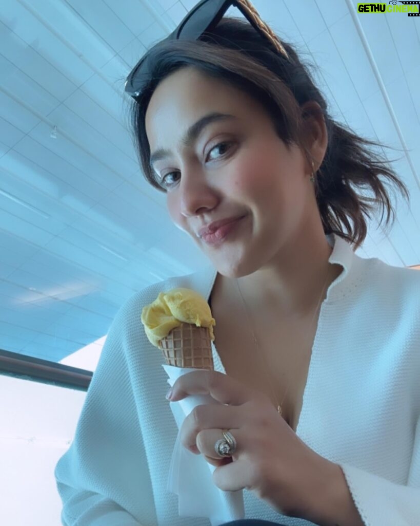 Neha Sharma Instagram - Just me and my mango sorbet 💛