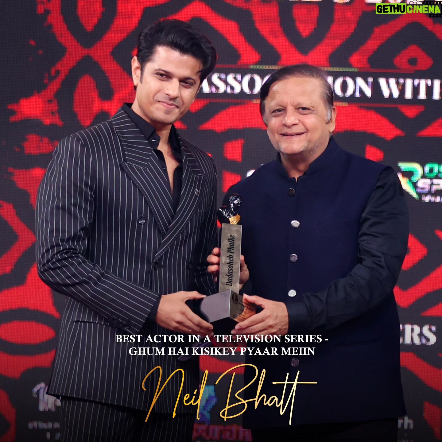 Neil Bhatt Instagram - Neil Bhatt's stellar performance earns him the Best Actor in a Television Series Award for 'Ghum hai kisikey pyaar mein' at Dadasaheb Phalke International Film Festival Awards 2024 @bhatt_neil #neilbhatt #ghumhaikisikeypyaarmeiin #televisionseries #dpiff #dpiff2024