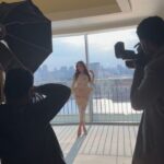 Nesreen Tafesh Instagram - Behind the scenes 👑✨🌸 @loungemagarabia 📸 Make up : @wedyanmohy Hairstyle : @maherderke Thank you @thenileritzcarlton @pego_photography_official