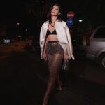 Nesrin Cavadzade Instagram – night with @prada 🖤🐈‍⬛