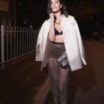 Nesrin Cavadzade Instagram – night with @prada 🖤🐈‍⬛