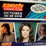 Neve Campbell Instagram – Can’t wait to go to this event this coming weekend. Looking forward to seeing old friends and new! @alamocitycomiccon