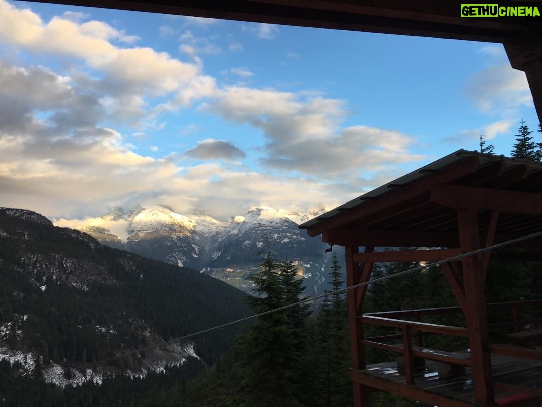 Neve Campbell - 9.4K Likes - Final week of shooting in Vancouver. Had a couple of days off so took a girls weekend away in Whistler. Zip lining in BC. No joke! Incredible views and just a little bit terrifying. Lean into life!