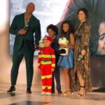Neve Campbell Instagram – Having so much fun promoting our upcoming film @skyscrapermovie in the beautiful city of #Beijing ! Great to be reunited with my wonderful cast mates @therock @mckennarroberts @noah.cottrell 
and thanks to my fantastic beauty team makeup
@coleencampbellolwell hair @marcmena jewelry @tanachung dress @bashparis @legendary @universalpictures