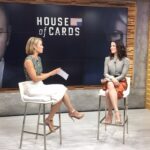 Neve Campbell Instagram - Just did Good Morning America.Doing the rounds of talk shows this morn for #houseofcards So happy people are digging the show. Heading to do @kellyandmichael now