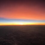 Neve Campbell Instagram – Lucky to have a few weeks off from an amazing experience shooting Skyscraper. Headed to France to visit my family who were vacationing there. Was so excited to hold my little boy and this was the sunset I got to witness before landing in Paris. Life has many a beautiful moment.