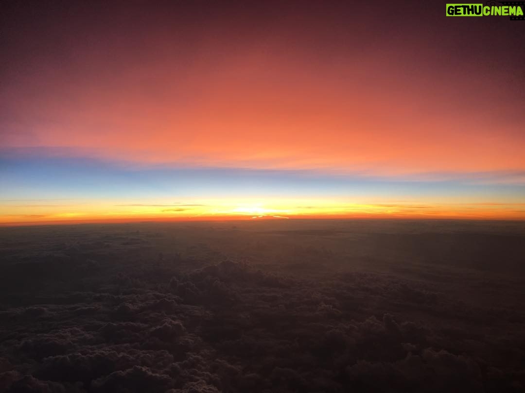 Neve Campbell - 8K Likes - Lucky to have a few weeks off from an amazing experience shooting Skyscraper. Headed to France to visit my family who were vacationing there. Was so excited to hold my little boy and this was the sunset I got to witness before landing in Paris. Life has many a beautiful moment.