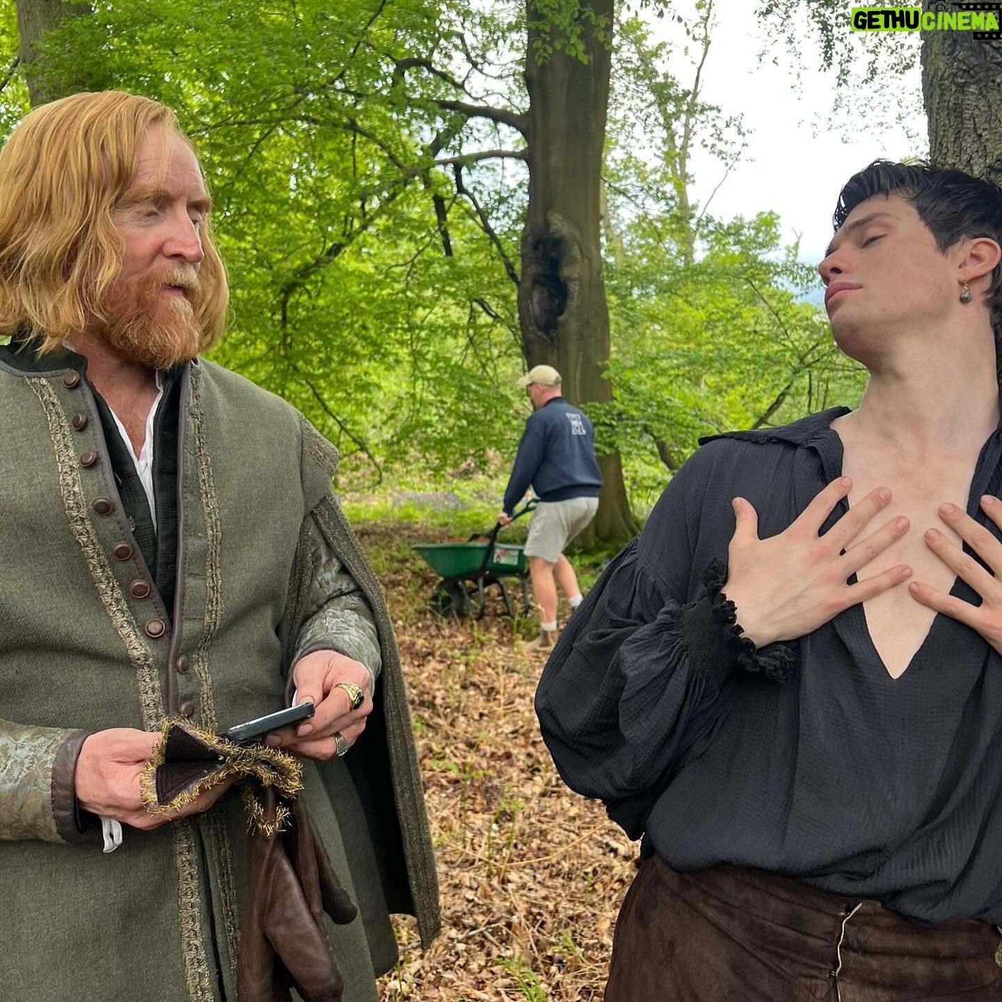 Nicholas Galitzine Instagram - Mary & George is out in the US today so here’s some photos of me and my mates saying silly things in silly costumes @starz