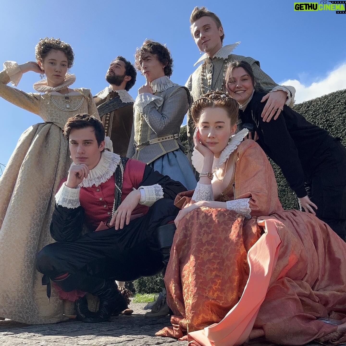 Nicholas Galitzine Instagram - Mary & George is out in the US today so here’s some photos of me and my mates saying silly things in silly costumes @starz