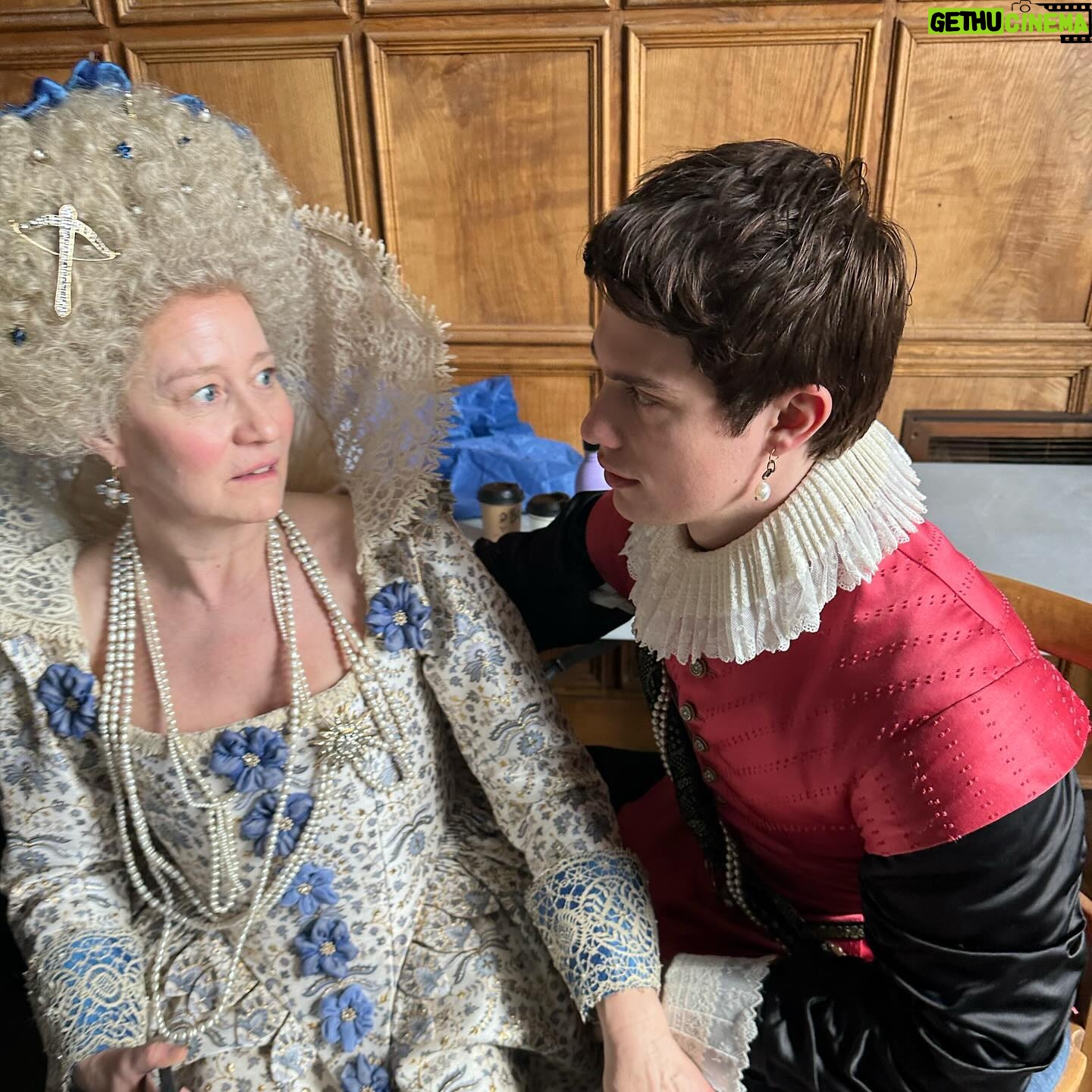 Nicholas Galitzine Instagram - Mary & George is out in the US today so here’s some photos of me and my mates saying silly things in silly costumes @starz