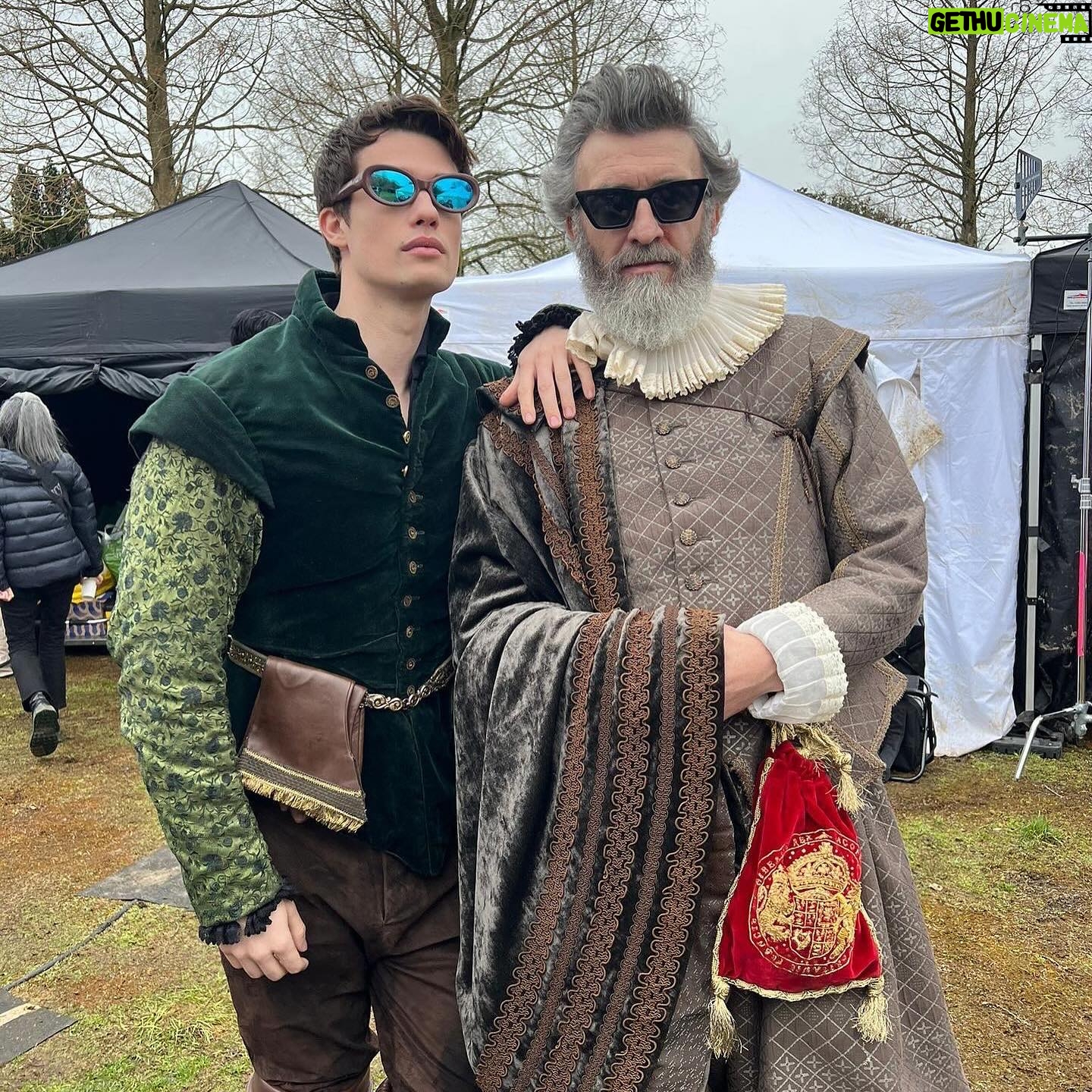 Nicholas Galitzine Instagram - Mary & George is out in the US today so here’s some photos of me and my mates saying silly things in silly costumes @starz