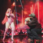 Nicki Minaj Instagram - Thank you to @bigsean & @sadababy DETROIT YOU DA BESTEST!!!!! Until next time!!!!! 🫡 Love you 🩷💜💛♥️🎀 rocking the #Pinkprints @lociwear 👟