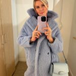 Nicky Hilton Instagram - When you’re ready for spring but the weather says otherwise...teddy coat spring edition it is. 🩵