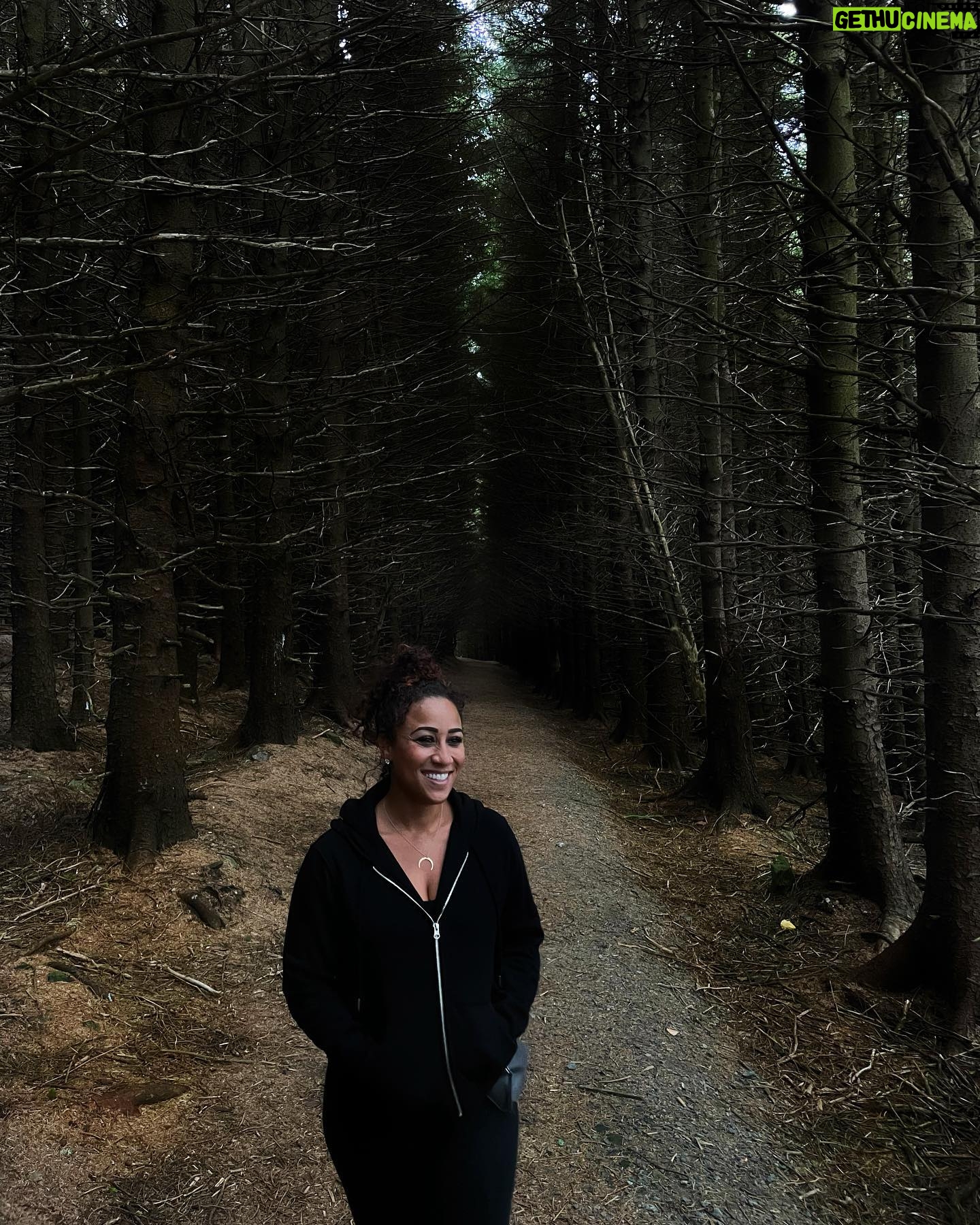 Nicole Alexander Instagram - 🖤 🥹 This was absolutely my favorite place in #Ireland. You all know I love the #Woods. I mean this was so #magical to me! Was like a #Fairytale ☘️