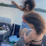 Nicole Alexander Instagram - Lately 🥰 #Lakelife #Family #AuntieNikki #Sisters