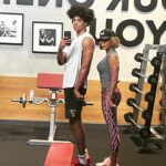 Nicole Ari Parker Instagram – That part.
#Progress 🌟 

This kid got his Mom away from the roasted potatoes #Bratkartoffeln 🥔 and #Schnitzel for a hour a day & got her back on track 💪🏽🏋🏽‍♀️❤️

Danke Schatzimaus 😊 @nico.Kodjoe for helping me finally find a tricep. 👊🏽

#thickthursday💦