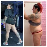 Nicole Faulkner Instagram – Just posted my Glute Day workout! 🍑💪🏼

This before picture has been sitting in my phone for two years and I never thought I’d have the courage to post it, but I am so proud of myself and my gains I had to share because I know how inspiring and impactful these types of images are and I wanna always keep it real with you guys! 🥹

**Story time**
When I was at my heaviest, 300 lbs., I thought I could never step foot in a gym, let alone a nice private gym like @mackfittraininggym. Even though Mack was my boy I was so intimidated! He would tell me to come in and that I was going to love it but I couldn’t build up the courage to go because I felt so out of shape and like I wouldn’t fit in or people would be looking at me, until one day I was like, fuck it. 😂 if I was gonna learn equipment and technique/form, etc. I’d rather be in a space where I know someone. I know training at a private gym is a luxury and not everyone can do it but if you do have the means and can budget your finances, skip a night or two out a month to go to a private gym, I am telling you you will not regret it!
It’s helped my confidence so much and my anxiety around working out in public in general. 
Even if you’re at a public gym, don’t be afraid to ask for help from the trainers. That’s what they’re there for! 
I think fear of looking dumb or that shame around being a big person in a gym can sometimes numb us from taking action. 
Only advice I can give is, DO IT! 
Take care of your body, you only get one. 
Move, walk, run, whatever you wanna do, just MOVE! 
I love sharing my journey with you guys you keep me so motivated, thank you for all the support always and it really helps to keep me on track when I get to share my progress with you! 
And if you fall off track, you can always just get back on! :)

#fitnessmotivation #firnessjourney #weightlosstransformation #glutegains