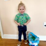 Nicole Franzel Instagram - Should we cut Arrows hair finally 🥲?! I’m thinking it’s time but also so scared to commit. Arrow had an Easter egg hunt today!! He had a lot of fun and can’t wait to do it again ☺️.