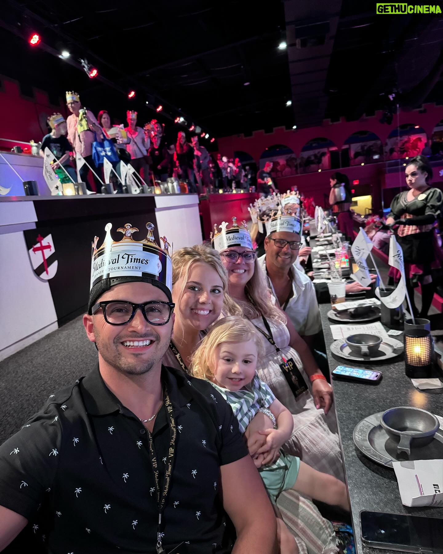 Nicole Franzel Instagram - Typical tourist things with a dinner show! π Have you been to one?! We went to medieval times. I was really happy with how healthy and happy the horses seemed. Iβm a hard critic and they passed. βΊοΈ The show was more about their natural beauty than them being used as a prop ππΌ Arrow loved it and let us know which one to try next year!