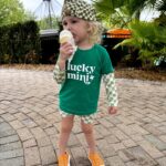 Nicole Franzel Instagram – every angle of our little lucky charm 🌈🍦🍀 

ps whole fit from @frannyandthefox
