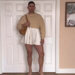 Nicole Franzel Instagram - I had to change. He wore it too well. 😂😂😂😂. Still not sure how I convinced him to do this. Look at those legs!!!!!! and it’s the head bob at the end for me. 💀