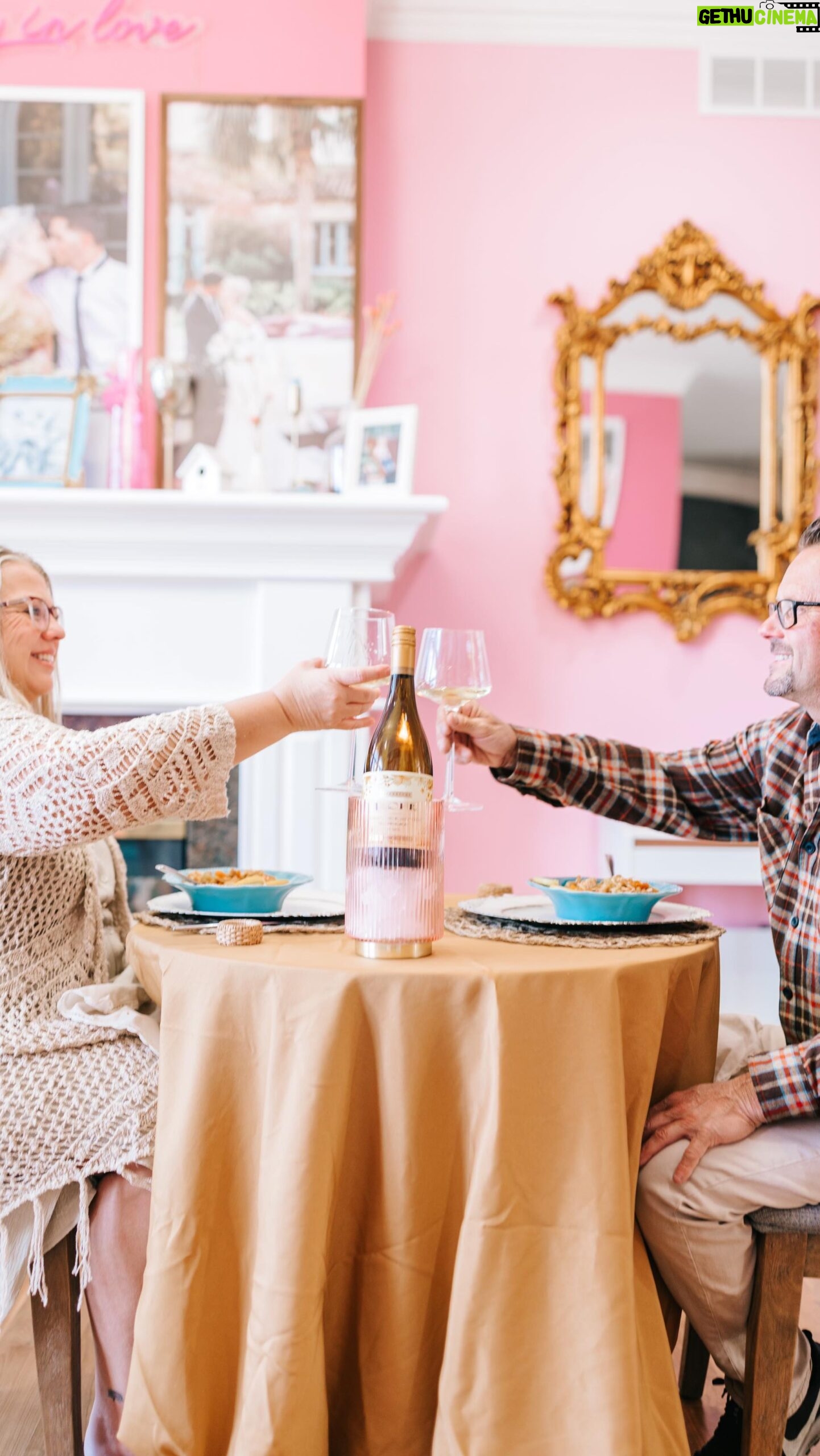 Nicole Franzel Instagram - When you were younger did you ever play restaurant with your parents with whatever was in the fridge and make them eat it?! π we definitely did. cheers to 34 years π₯! Vic and I did an impromptu classy version of that for my parents! It was so fun, and they loved the J. Lohr Estates Riverstone Chardonnay we chose!! Check out where you can find this classic Chardonnay from @jlohrwines with this link! https://www.jlohr.com/wines/2022-riverstone-chardonnay #JLohr #JLohrWines #JLohrPartner