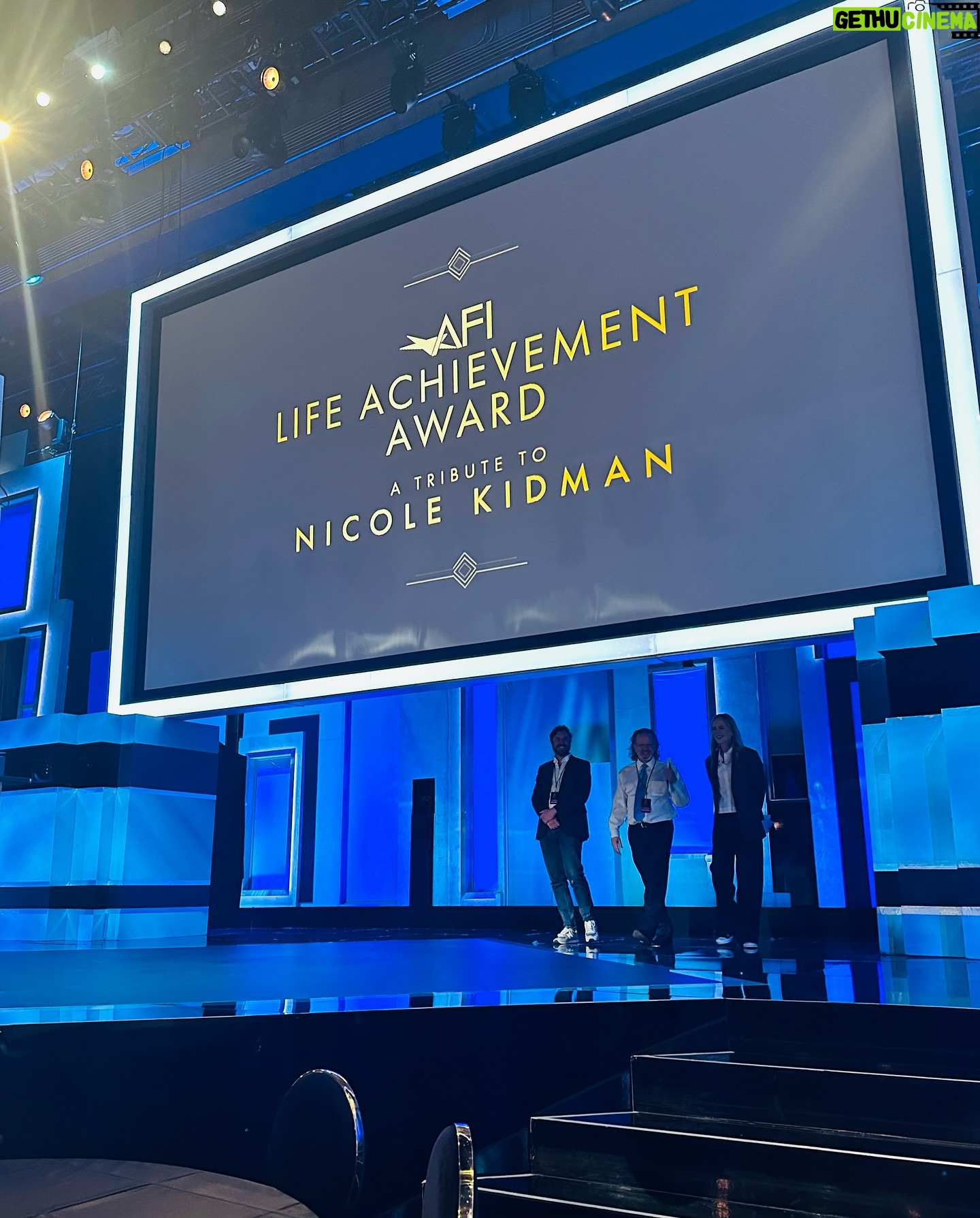 Nicole Kidman Instagram - Deeply moved by all of the support around the world that I’ve been seeing and hearing. Thank you to all of you and to the @AmericanFilmInstitute for including me in this illustrious group of honorees - now let’s have some fun!