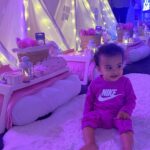 Nicole Lynn Williams Instagram - We transformed our basement into the ultimate girls slumber party for Bella’s 10th bday. It turned out so cute! 💕🎀🌸 Thanks for helping me pull this off! @craft_.and._play @the.poshparty.studio !! 🫶🏼 Bags and Customization Goodies: @skims @stoneyclover @brodenim @slipsilkpillowcase @tajacollection
