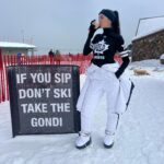 Nicole Lynn Williams Instagram - The best day .. other then having a mini meltdown when our gondola came to a stop for 4min (felt like 20) at the highest point of the mountain. 🏔️🚡 Outfit @revolve @fwrd