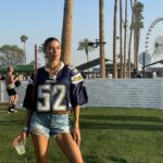 Nicole Lynn Williams Instagram - Back like I never left 🎡🌸✌🏼 #coachella #festival #52 Custom hubby jersey @frankiecollective