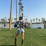 Nicole Lynn Williams Instagram - Back like I never left 🎡🌸✌🏼 #coachella #festival #52 Custom hubby jersey @frankiecollective
