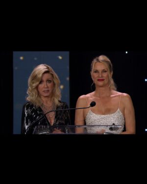 Nicollette Sheridan Instagram - My darling @k9_buda, Thank you for your courage and bravery and of course your love and dedication to your daddy and your country…I loved snuggling with you on the carpet before presenting your well deserved 2023 Military Hero Dog Award. I hope to relax and play ball with you one day…until then, be safe and know you are appreciated and loved! ❤️ @americanhumane @herodogawards @thebreakers