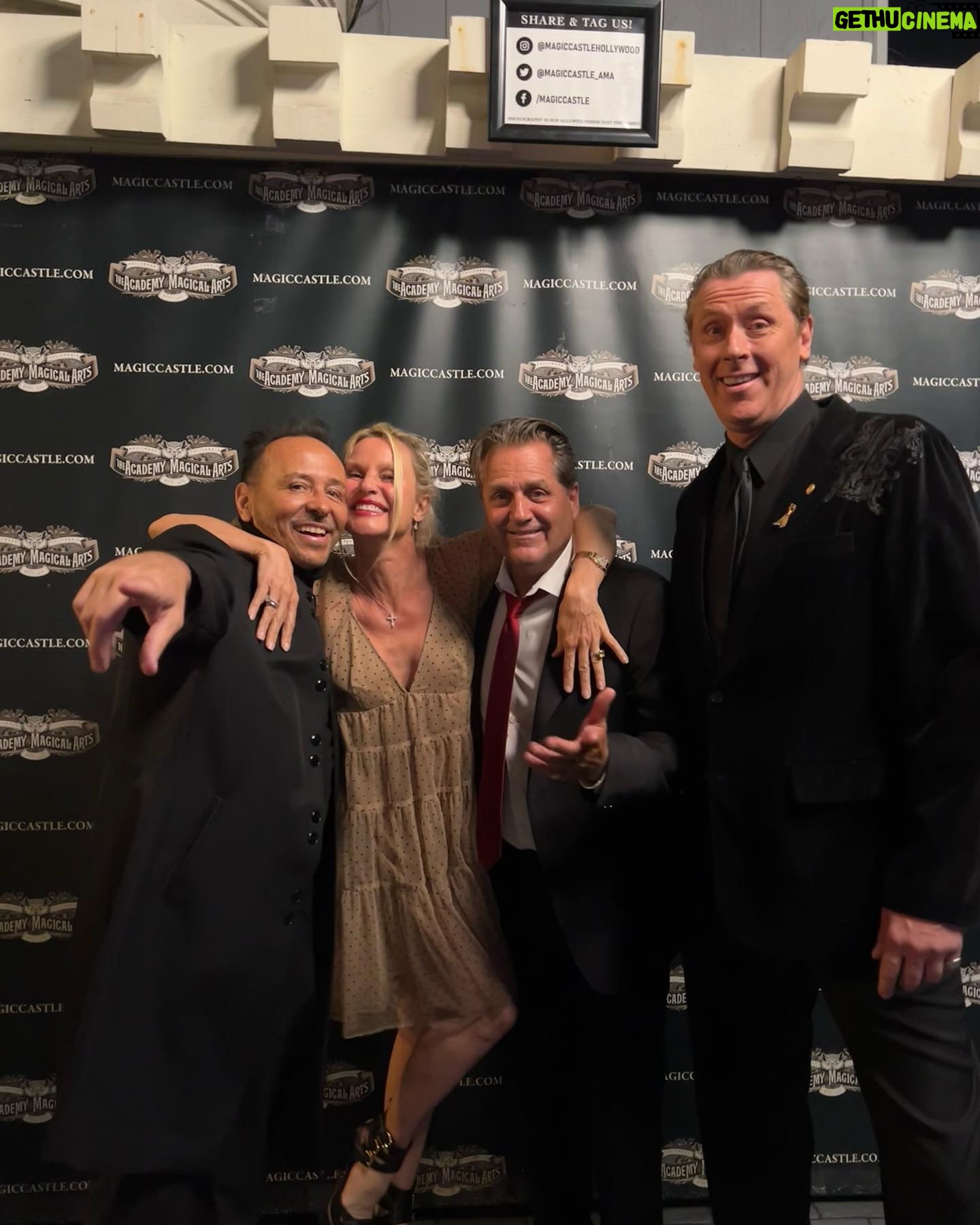 Nicollette Sheridan Instagram - The magicians assistant! An awe inspiring night of illusion and laughter at The Magic Castle π©πͺπβ¦ Thank you π @dannyscottmagic @dzmagi @jimmyvanpatten β€οΈβ€οΈβ€οΈ@magiccastlehollywood