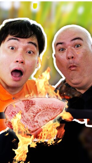 Nigel Ng Instagram - Uncle Roger and his meat ft @gugafoods Full weejio on YT #wagyu #steak #saltbae