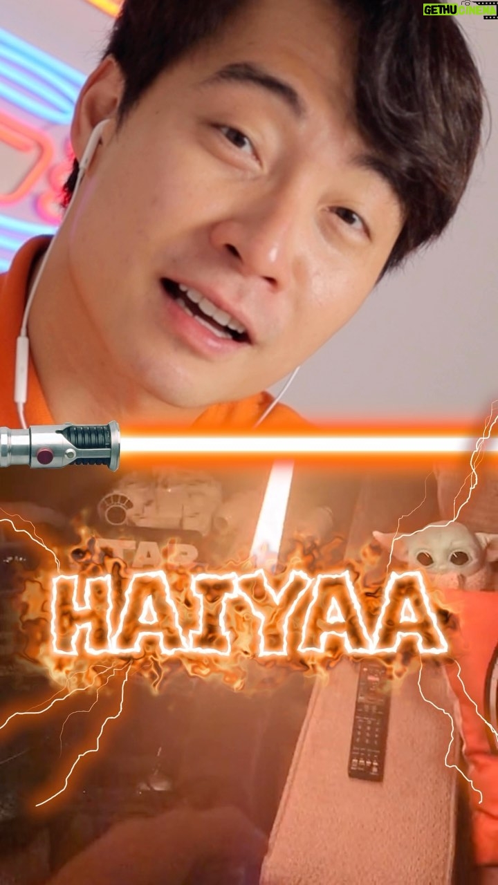 Nigel Ng - 344.7K Likes - Uncle Roger Lightsaber. May the force be with wirgin @kyber_by_chris #starwars #lightsaber