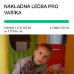 Nikol Štíbrová Instagram – Naši milí Radovani,
 
Vašík, kterému jste před časem poslali půldruhého milionu, už má za sebou aplikaci kmenových buněk. Na léčbu reaguje výborně, z čehož máme obrovskou radost. Vedle toho využívá i pravidelné koherentní neurosenzorické rehabilitace, které nejenže posilují jeho tělo, ale zaměřují se i na rozvoj mozkových funkcí a mentální stránku.
 
Chceme tímto ještě jednou ze srdce poděkovat za vaši laskavost a finanční podporu, která Jelínkovým umožňuje využívat tyto léčebné metody a špičkovou péči. Bez vaší pomoci by to nebylo možné.

#neninamtojedno #nedelnisbirka #budtakyradovan